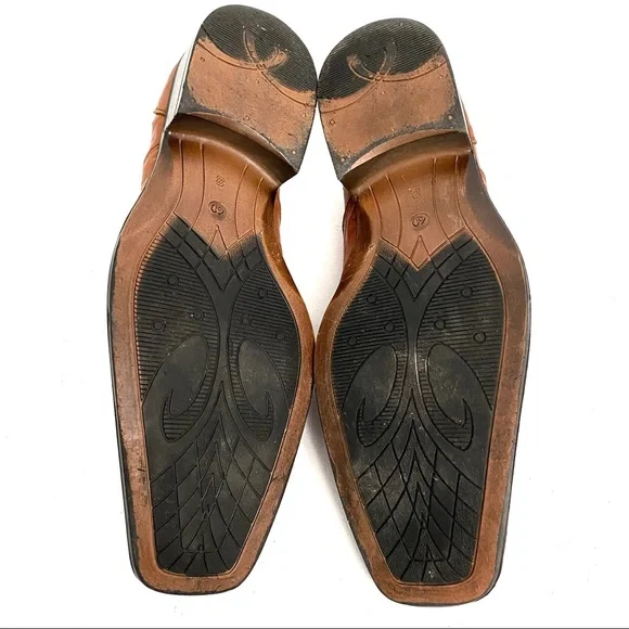 3/$10 Foremost Dress Shoes 7 (40) Brown Leather - Picture 9 of 10